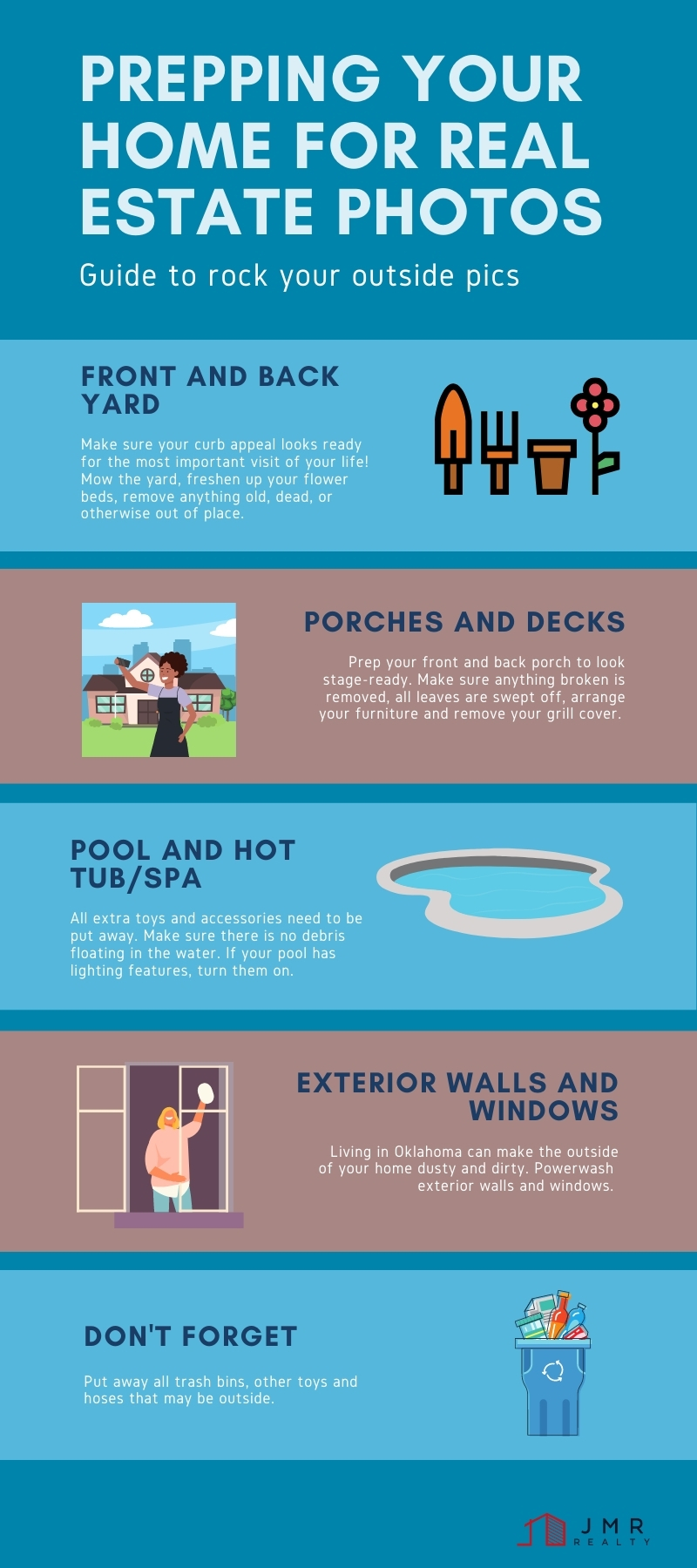 Exterior Real estate photo checklist in Oklahoma City and Edmond