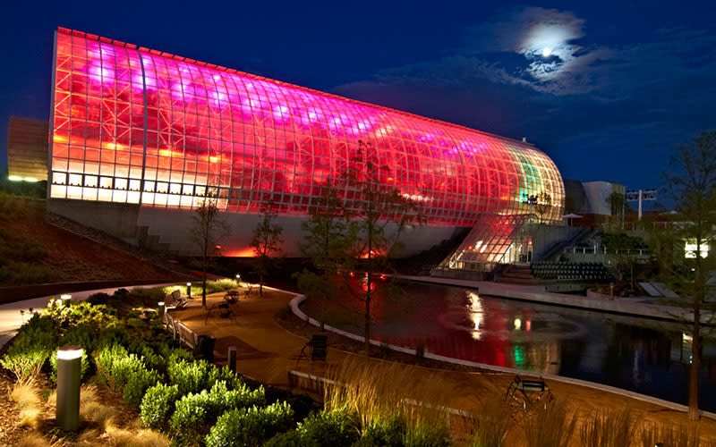 myriad gardens in oklahoma city is enjoyed by residents