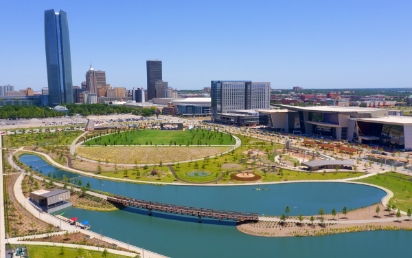 scissortail park in oklahoma city is a reason to move to okc