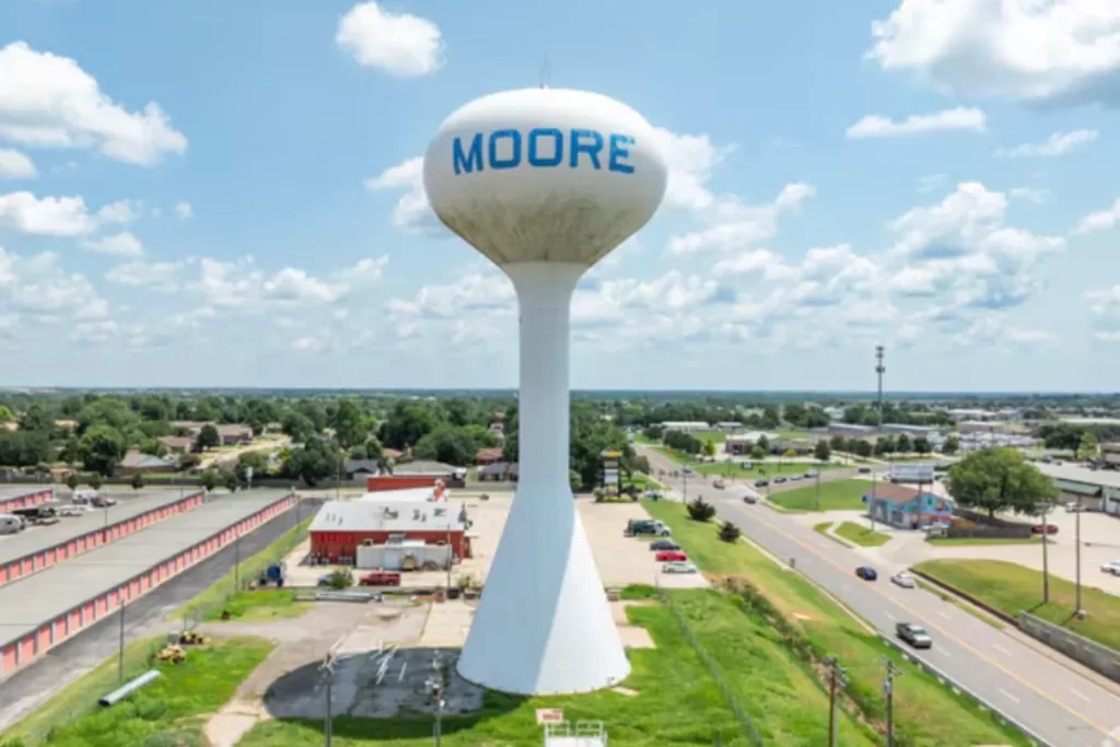 Moore Oklahoma water tower