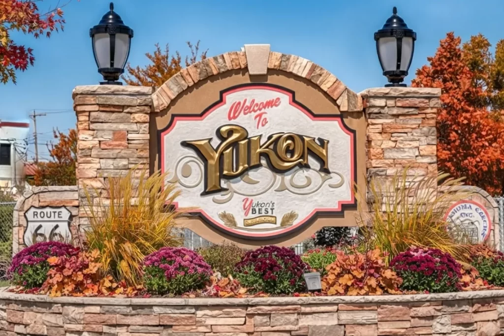 Yukon Oklahoma sign